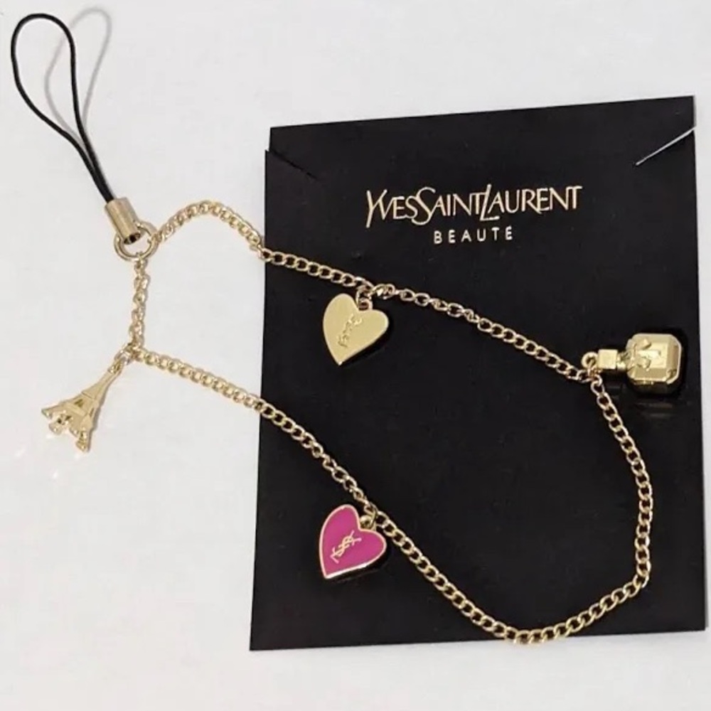 NWT Yves Saint Laurent Ysl Beauty Mon Paris Phone Bag Charm